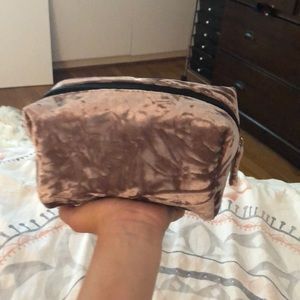 Purple velvet Toiletries bag!